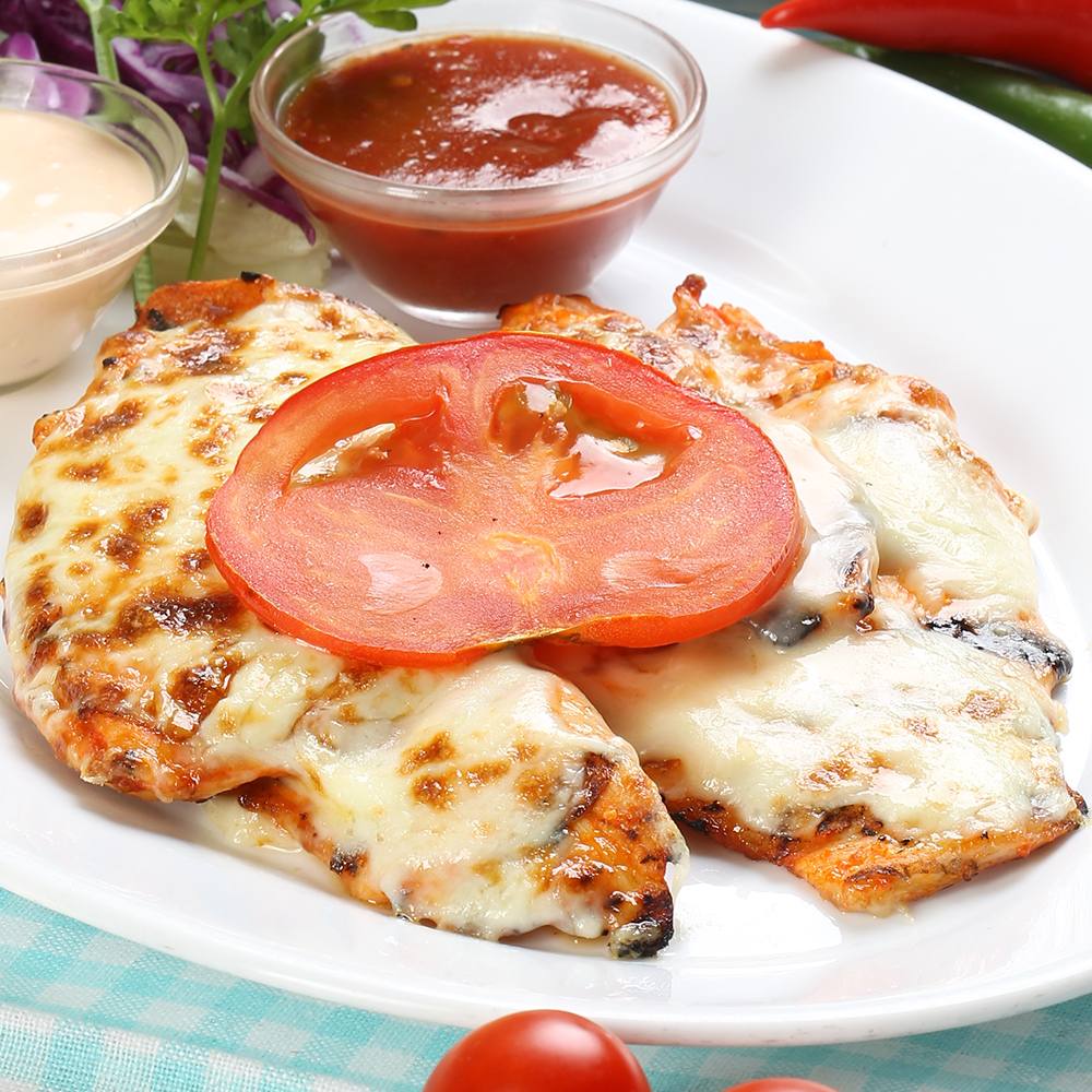 Pui gratinat cu cascaval