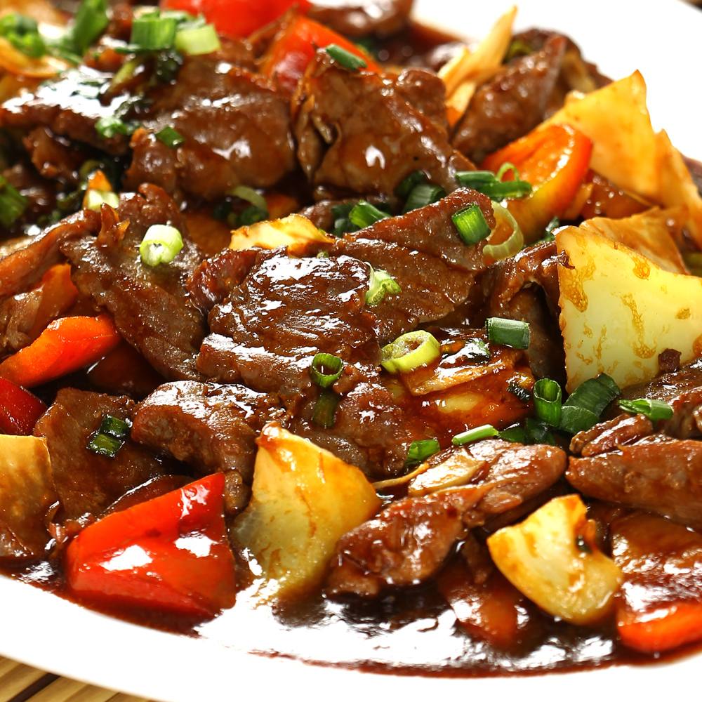 Vacuta cu telina si ardei gras